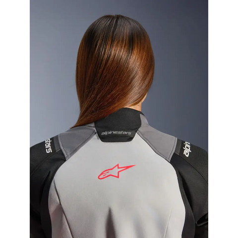 Chamarra de Mujer Alpinestars Stella Andes V4 Drystar® Dark Gray/Ice Gray/Black/Coral Fluo