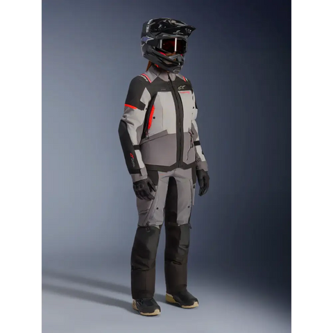 Chamarra de Mujer Alpinestars Stella Andes V4 Drystar® Dark Gray/Ice Gray/Black/Coral Fluo