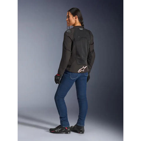 Chamarra de Mujer Alpinestars Stella SMX Air Black/White/Red Fluo