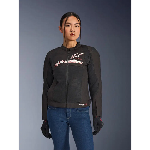 Chamarra de Mujer Alpinestars Stella SMX Air Black/White/Red Fluo