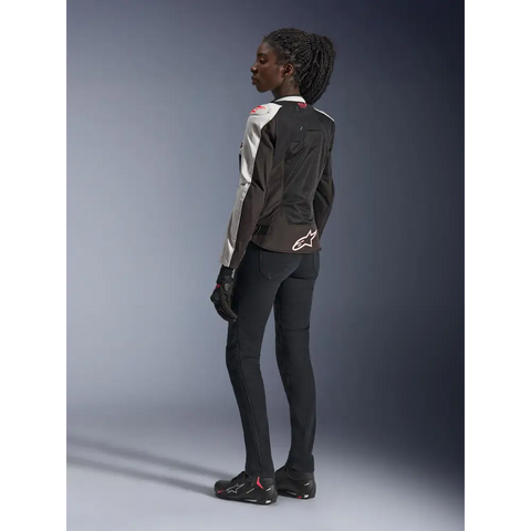 Chamarra de Mujer Alpinestars Stella SMX Air Ice Gray/Black/Coral Fluo