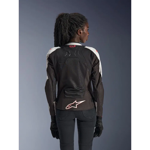 Chamarra de Mujer Alpinestars Stella SMX Air Ice Gray/Black/Coral Fluo