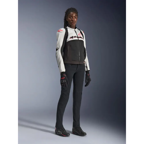 Chamarra de Mujer Alpinestars Stella SMX Air Ice Gray/Black/Coral Fluo
