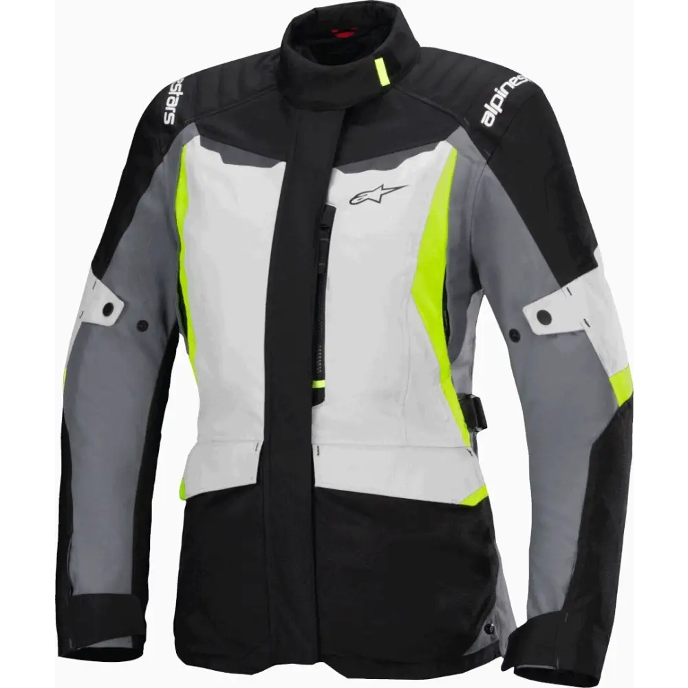 Chamarra de Mujer Alpinestars Stella ST-1 Waterproof Ice Gray/Black/Yellow Fluo