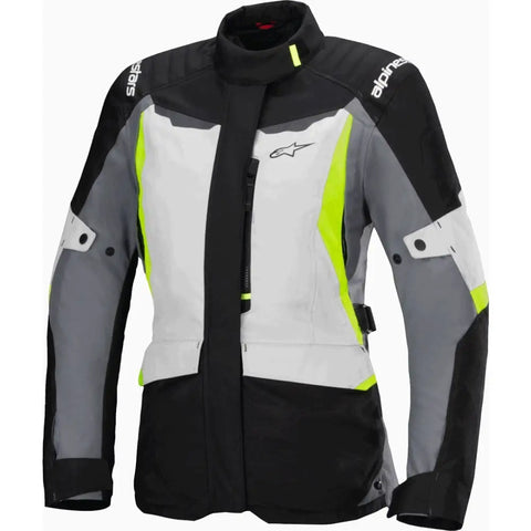 Chamarra de Mujer Alpinestars Stella ST-1 Waterproof Ice Gray/Black/Yellow Fluo