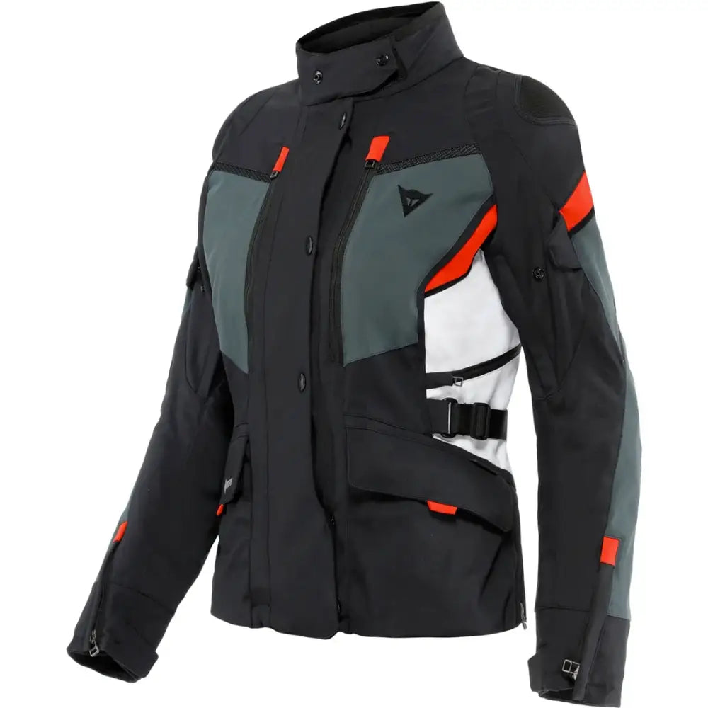 Chamarra de Mujer Dainese Carve Master 3 Gore-Tex Black/Ebony/Lava-Red