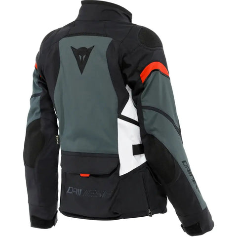 DAINESE Chaqueta Carve Master 3 Gore Tex Lady Negro Ebony Lava Rojo Talla 42