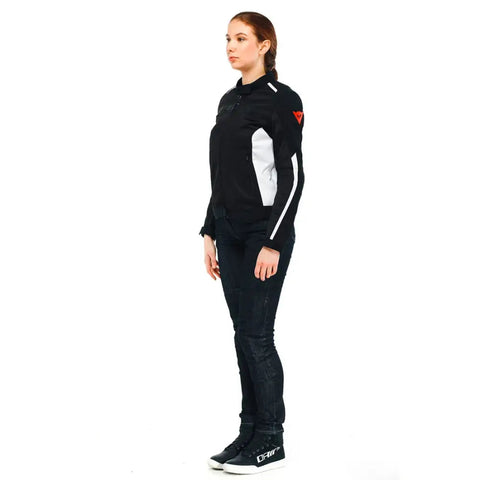 Chamarra de Mujer Dainese Hydraflux 2 Air D-Dry Black/Black/White