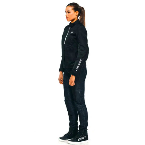Chamarra de Mujer Dainese Risoluta Air Tex Black/White