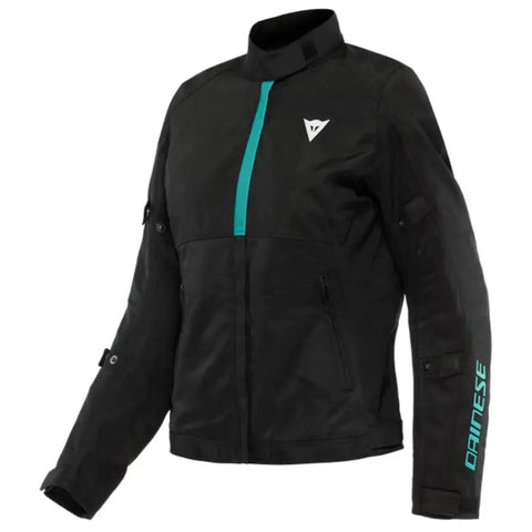 Chamarra de Mujer Dainese Risoluta Air Tex Black/Acqua Green