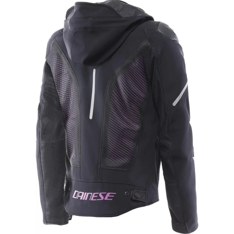 Chamarra de Mujer Dainese Super Sprint Air Black/Pink/Viola