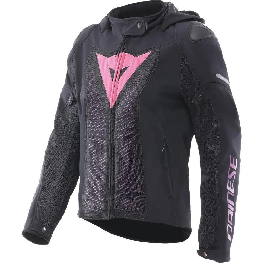 Chamarra de Mujer Dainese Super Sprint Air Black/Pink/Viola