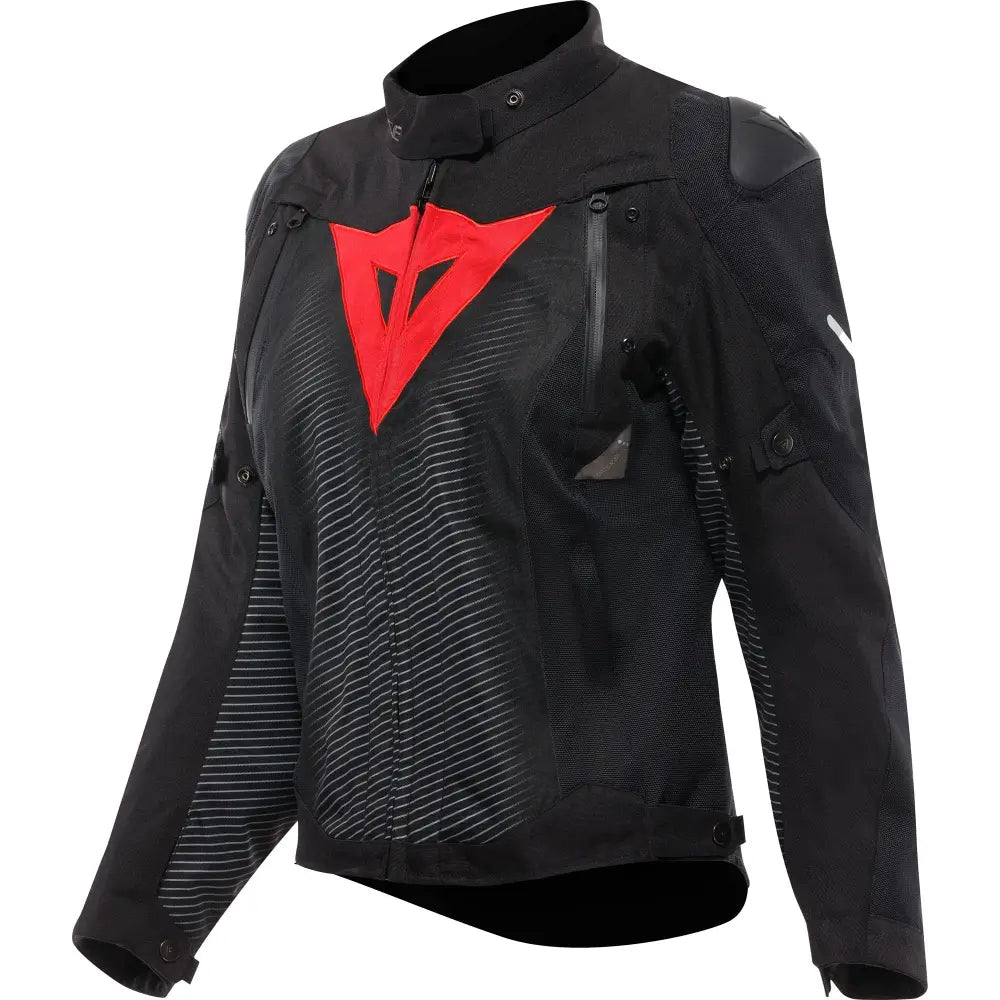 Chamarra de Mujer Dainese Super Sprint D-Dry Black/Black/Red Lava