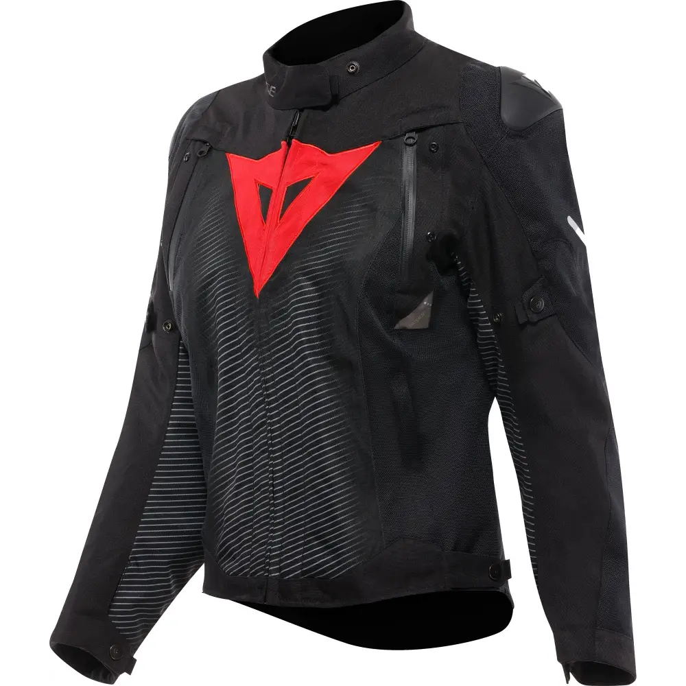 Chamarra de Mujer Dainese Super Sprint D-Dry Black/Black/Red Lava