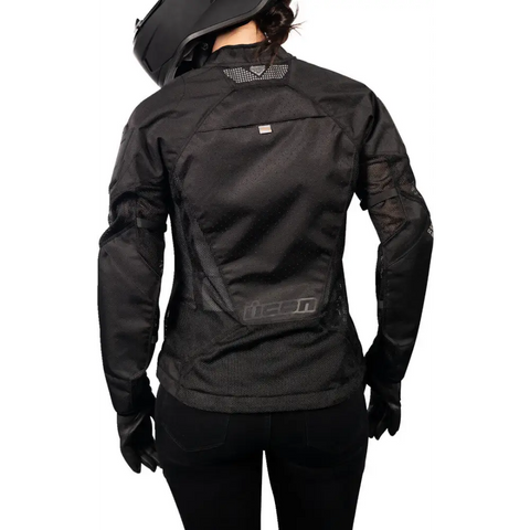 Chamarra de Mujer Icon Mesh AF Stealth Black