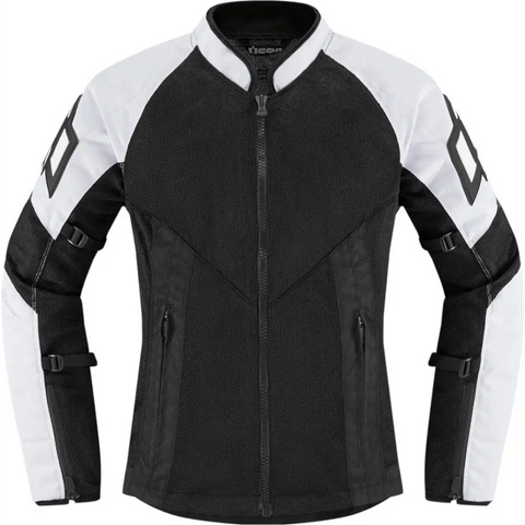 Chamarra de Mujer Icon Mesh AF White/Black
