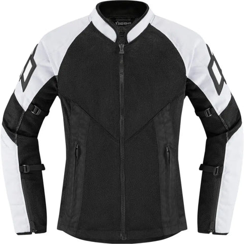 Chamarra de Mujer Icon Mesh AF White/Black