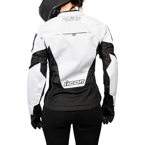 Chamarra de Mujer Icon Mesh AF White/Black