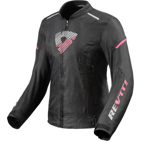Chamarra de Mujer REV'IT! Sprint H2O Black/Pink