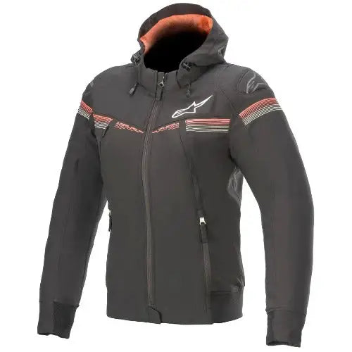 Chamarra de Mujer Tech Hoodie Alpinestars Stella Sektor v2 Black/Coral