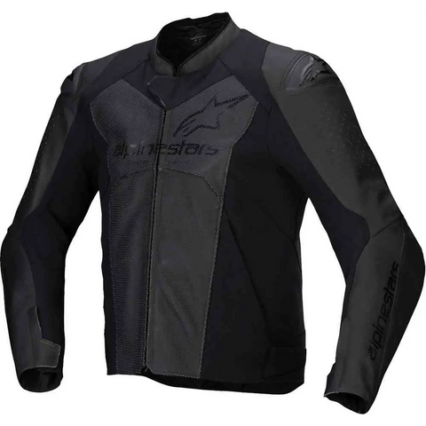 Chamarra de Piel Alpinestars Faster Airflow V3 Black/Black
