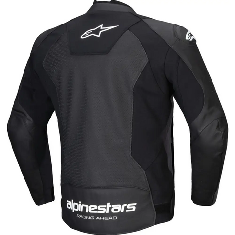Chamarra de Piel Alpinestars Faster Airflow V3 Black/White