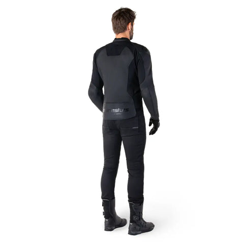 Chamarra de Piel Alpinestars Faster V3 Black/Black