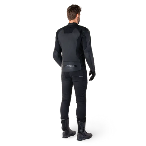 Chamarra de Piel Alpinestars Faster V3 Black/Black