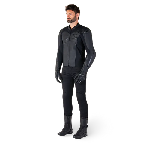Chamarra de Piel Alpinestars Faster V3 Black/Black