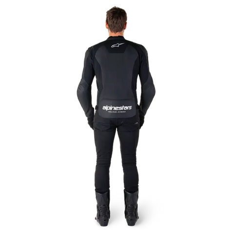 Chamarra de Piel Alpinestars Faster V3 Black/White