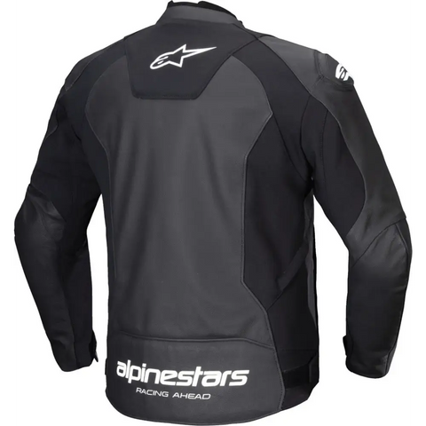Chamarra de Piel Alpinestars Faster V3 Black/White