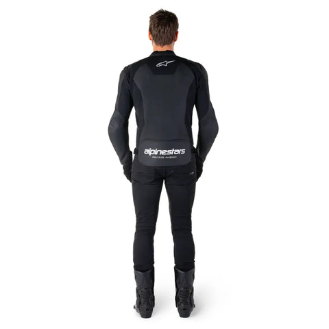 Chamarra de Piel Alpinestars Faster V3 Black/White