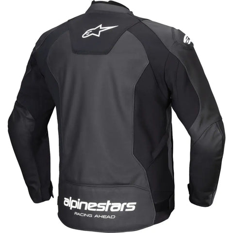 Chamarra de Piel Alpinestars Faster V3 Black/White