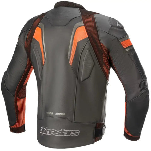 Chamarra de Piel Alpinestars GP Plus R V3 Rideknit Black/Red Fluo