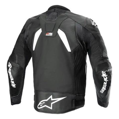 Chamarra de Piel Alpinestars GP Plus R V4 Rideknit Black/White