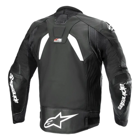 Chamarra de Piel Alpinestars GP Plus R V4 Rideknit Black/White
