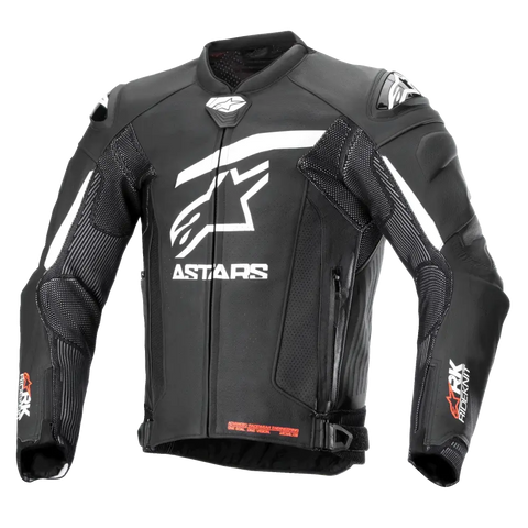 Chamarra de Piel Alpinestars GP Plus R V4 Rideknit Black/White