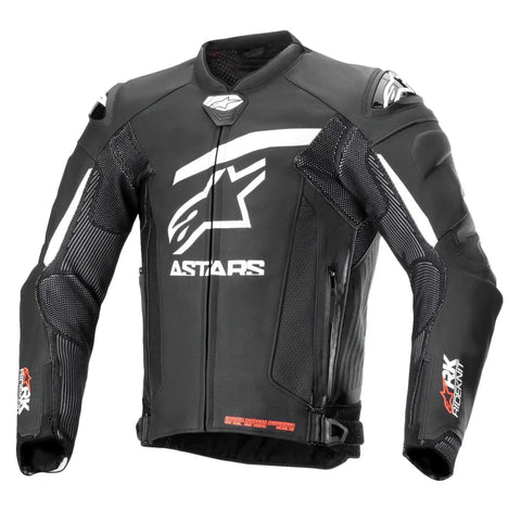 Chamarra de Piel Alpinestars GP Plus R V4 Rideknit Black/White
