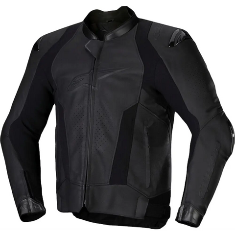 Chamarra de Piel Alpinestars Missile V3 Black/Black