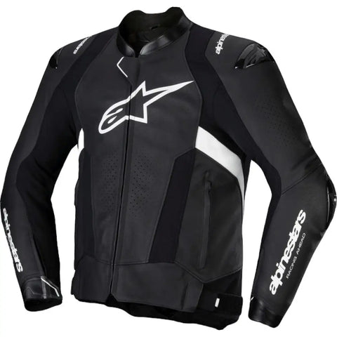 Chamarra de Piel Alpinestars Missile V3 Black/White