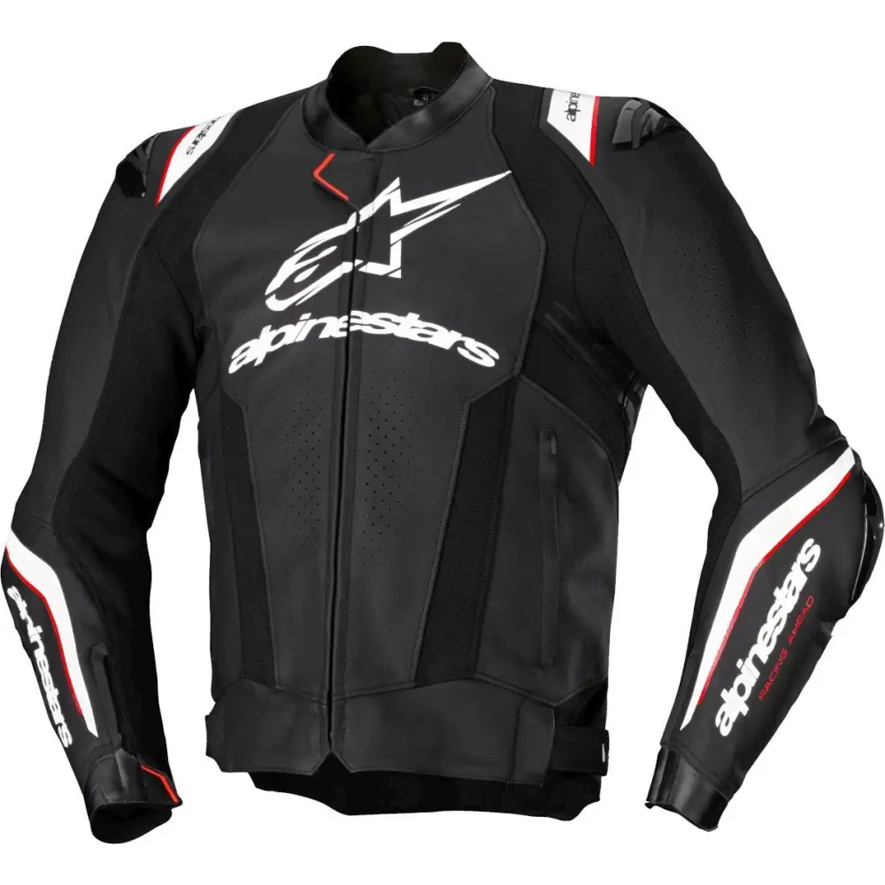 Chamarra de Piel Alpinestars Missile V3 Ignition Black/White