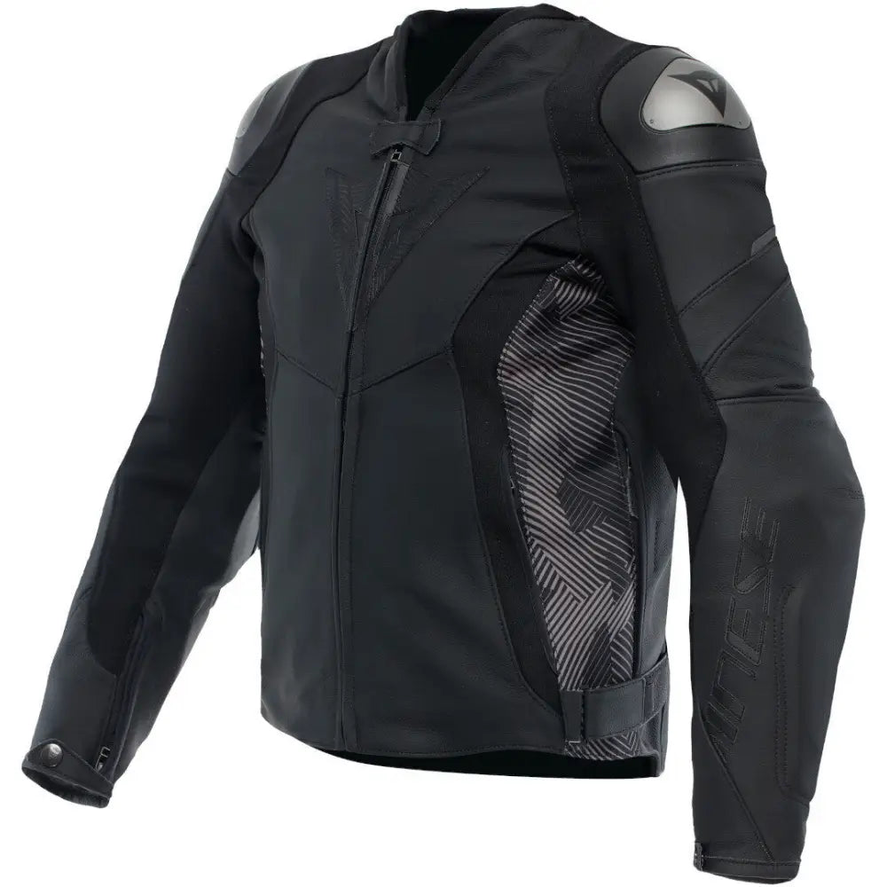 Chamarra de Piel Dainese Avro 5 Black/Anthracite