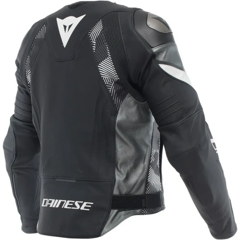 Chamarra de Piel Dainese Avro 5 Black/White/Anthracite