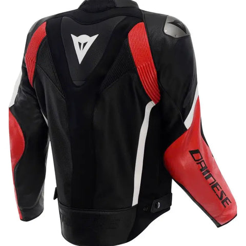Chamarra de Piel Dainese Avro 6 Black/Red/White