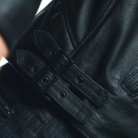 Chamarra de Piel Dainese Chiodo Black
