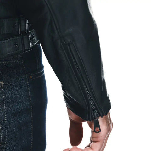 Chamarra de Piel Dainese Chiodo Black