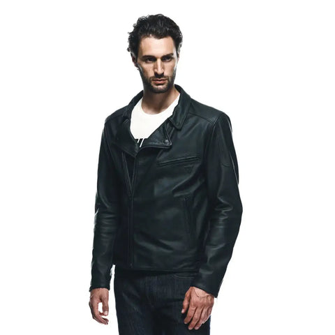 Chamarra de Piel Dainese Chiodo Black