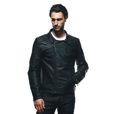 Chamarra de Piel Dainese Chiodo Black