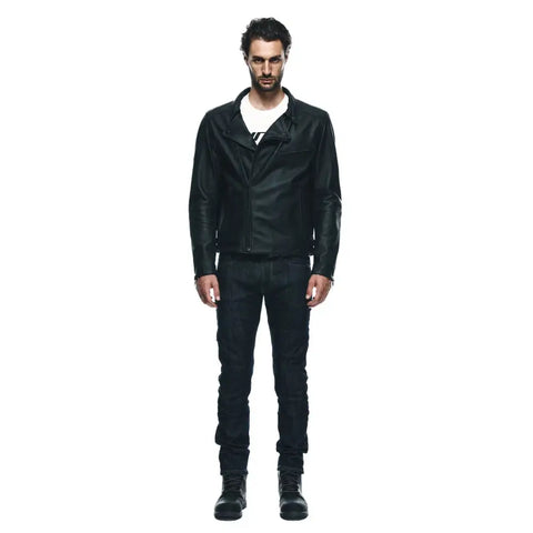 Chamarra de Piel Dainese Chiodo Black