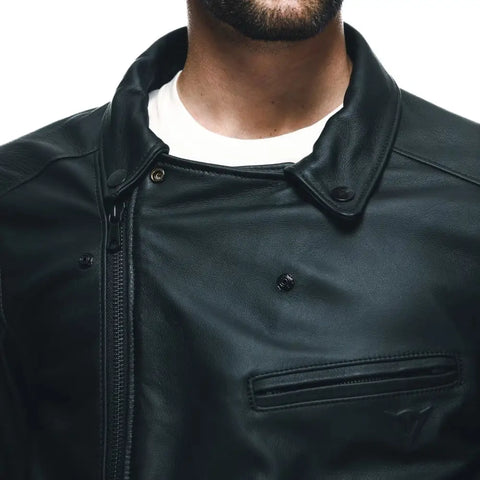Chamarra de Piel Dainese Chiodo Black